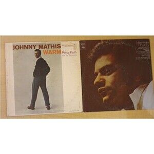 2 x Johnny Matthis Vinyl Bundle: Warm & Close To You Audio Vinyl Record LPs